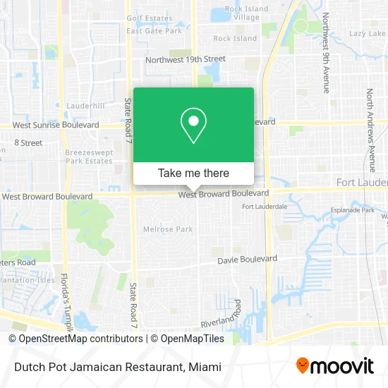 Mapa de Dutch Pot Jamaican Restaurant