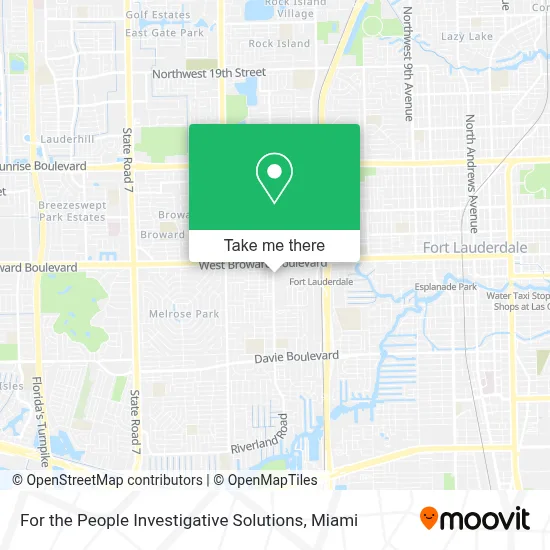 For the People Investigative Solutions map