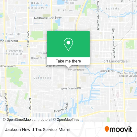 Jackson Hewitt Tax Service map