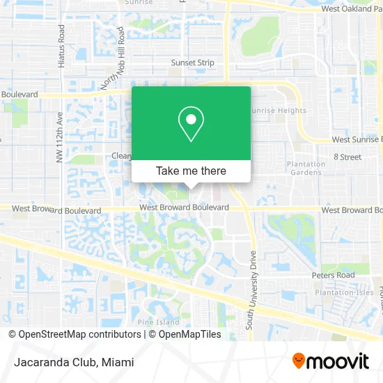 Jacaranda Club map
