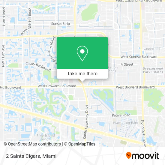 2 Saints Cigars map