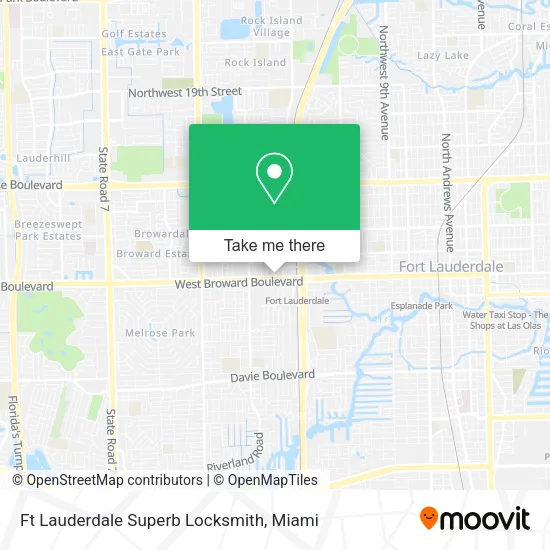 Ft Lauderdale Superb Locksmith map