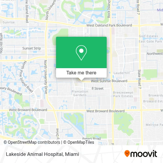 Lakeside Animal Hospital map