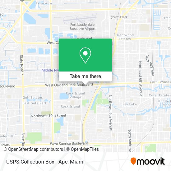 USPS Collection Box - Apc map