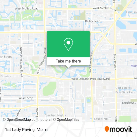 1st Lady Paving map