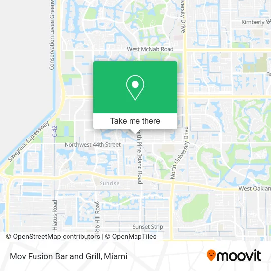 Mov Fusion Bar and Grill map