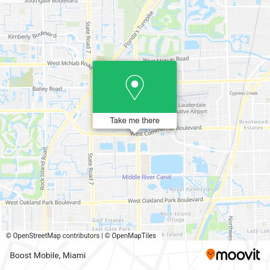 Mapa de Boost Mobile