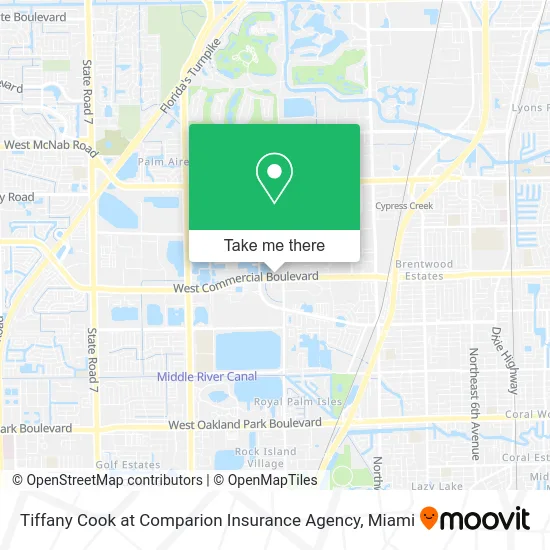 Tiffany Cook at Comparion Insurance Agency map