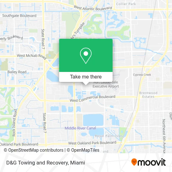 D&G Towing and Recovery map