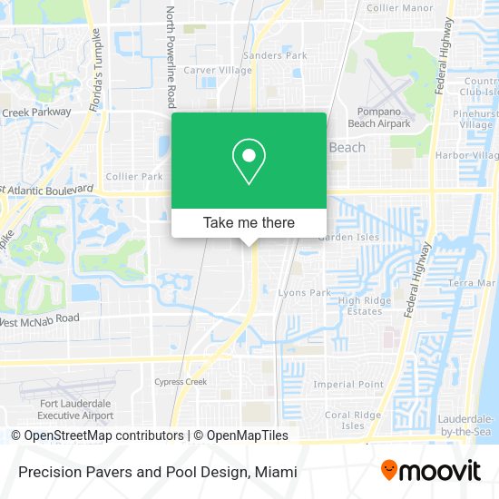 Precision Pavers and Pool Design map