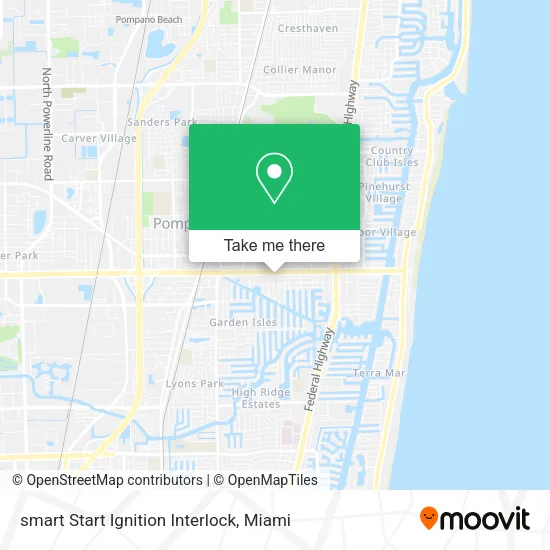 Mapa de smart Start Ignition Interlock