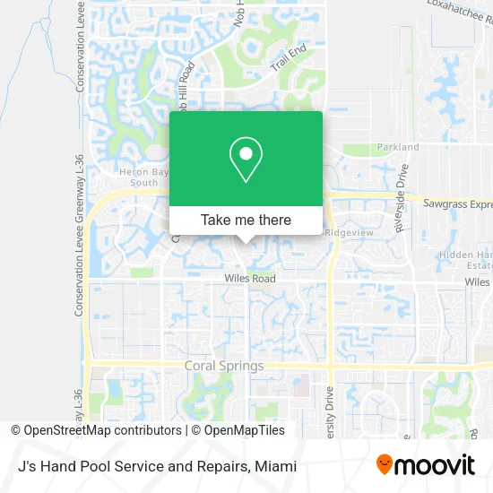 Mapa de J's Hand Pool Service and Repairs
