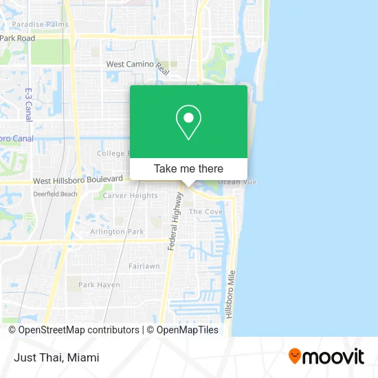 Mapa de Just Thai