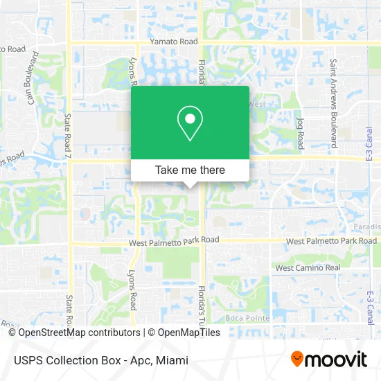 Mapa de USPS Collection Box - Apc