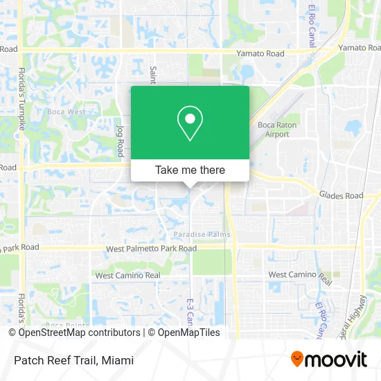 Patch Reef Trail map