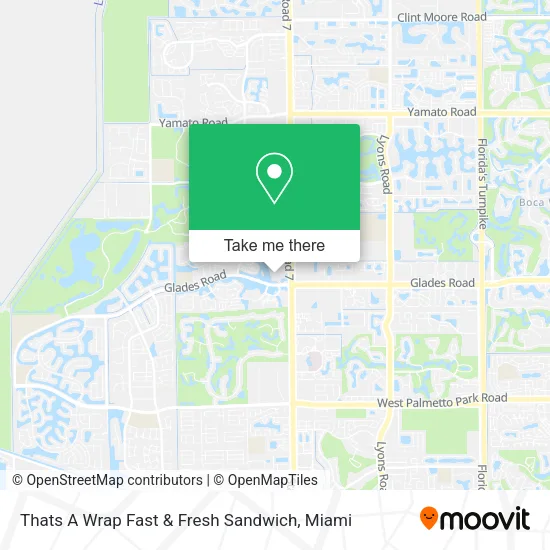 Mapa de Thats A Wrap Fast & Fresh Sandwich