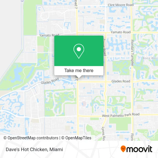 Mapa de Dave's Hot Chicken