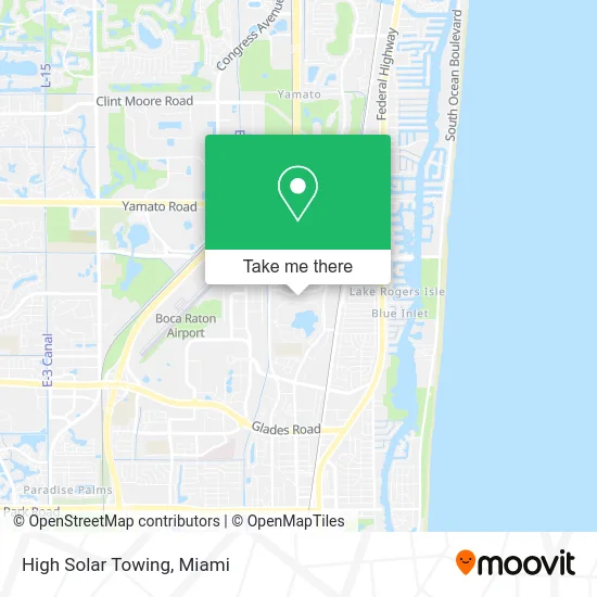 High Solar Towing map