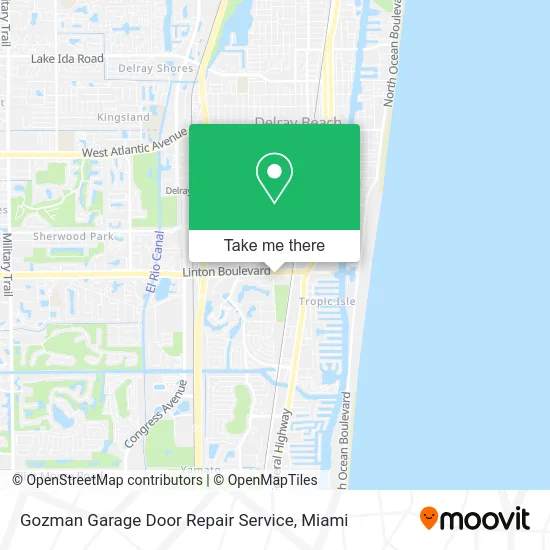 Gozman Garage Door Repair Service map