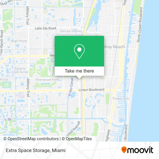 Extra Space Storage map