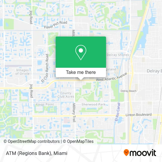 ATM (Regions Bank) map