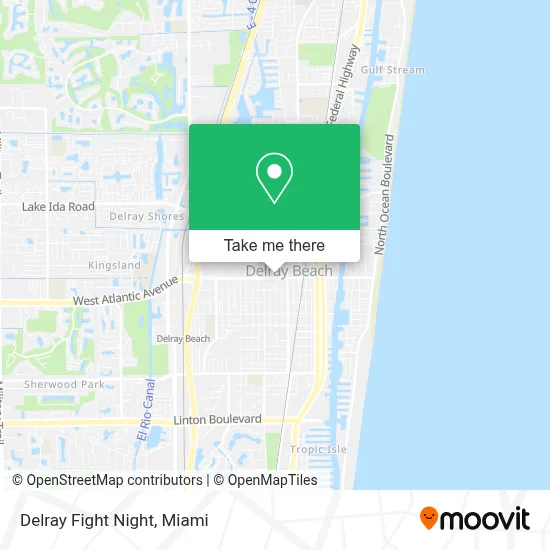 Delray Fight Night map