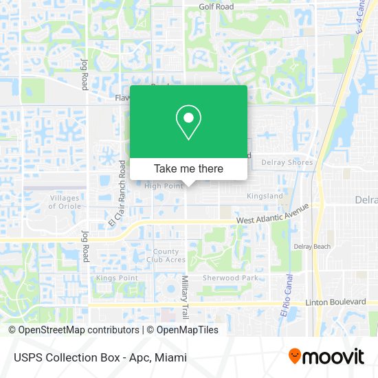 USPS Collection Box - Apc map