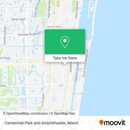 Centennial Park and Amphitheater map