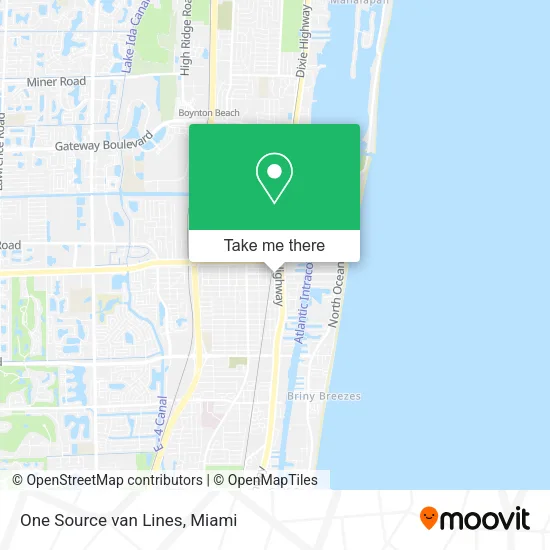 Mapa de One Source van Lines