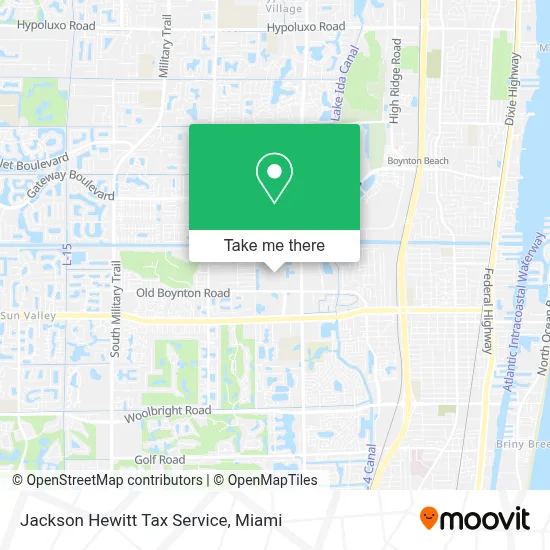 Jackson Hewitt Tax Service map