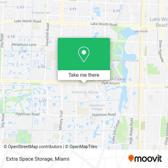 Mapa de Extra Space Storage