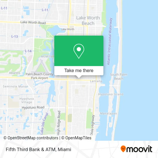 Mapa de Fifth Third Bank & ATM