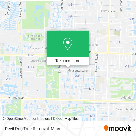 Mapa de Devil Dog Tree Removal