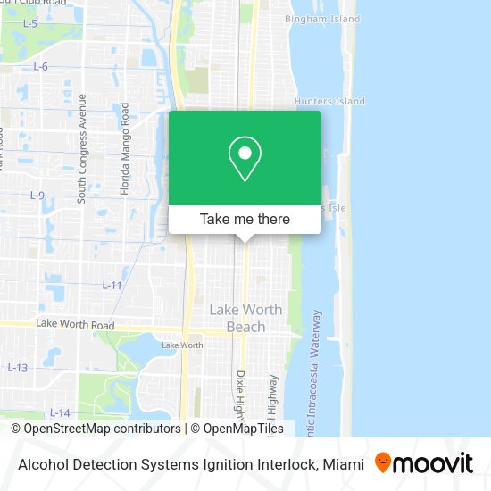 Alcohol Detection Systems Ignition Interlock map