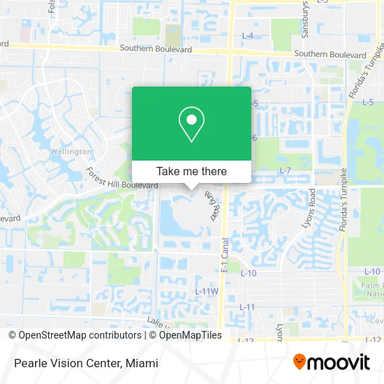 Pearle Vision Center map