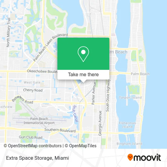 Extra Space Storage map