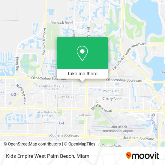 Kids Empire West Palm Beach map