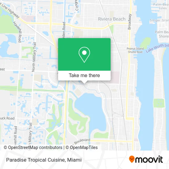 Paradise Tropical Cuisine map