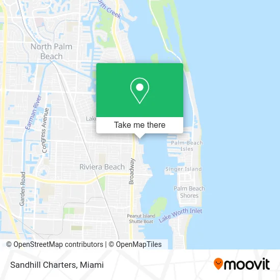 Sandhill Charters map