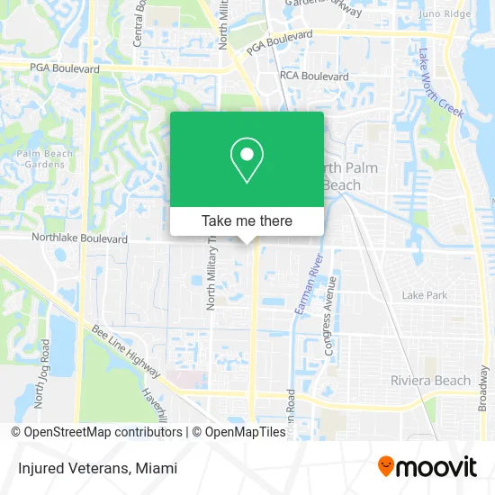 Injured Veterans map