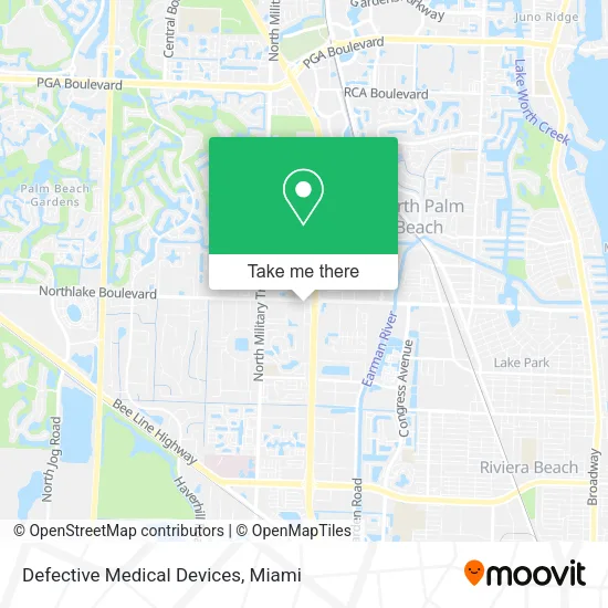Mapa de Defective Medical Devices