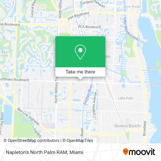 Mapa de Napleton's North Palm RAM