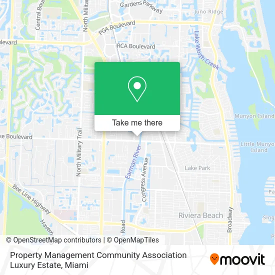 Mapa de Property Management Community Association Luxury Estate