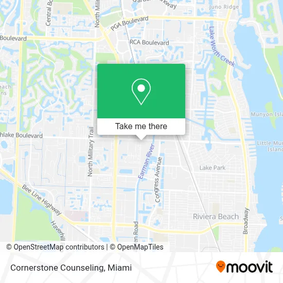 Cornerstone Counseling map