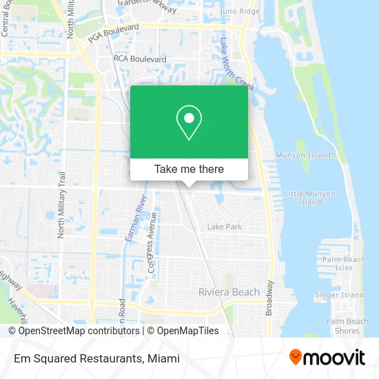 Em Squared Restaurants map