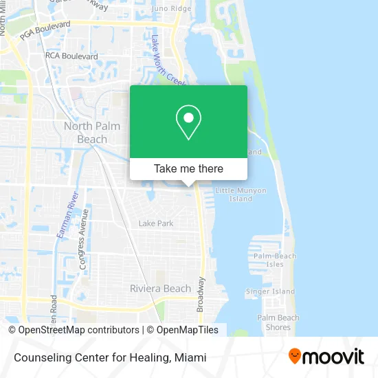 Mapa de Counseling Center for Healing