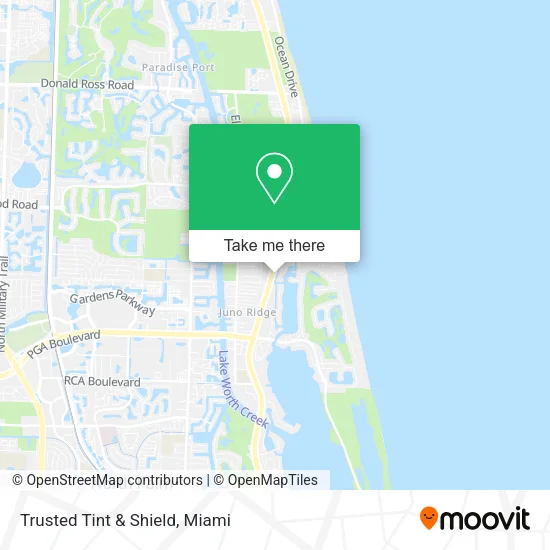 Trusted Tint & Shield map