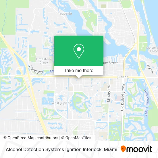 Mapa de Alcohol Detection Systems Ignition Interlock
