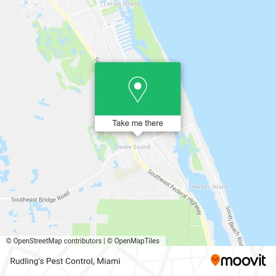 Rudling's Pest Control map