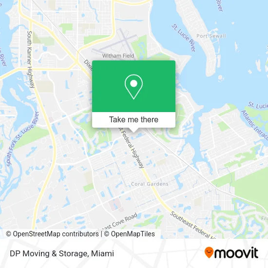 DP Moving & Storage map